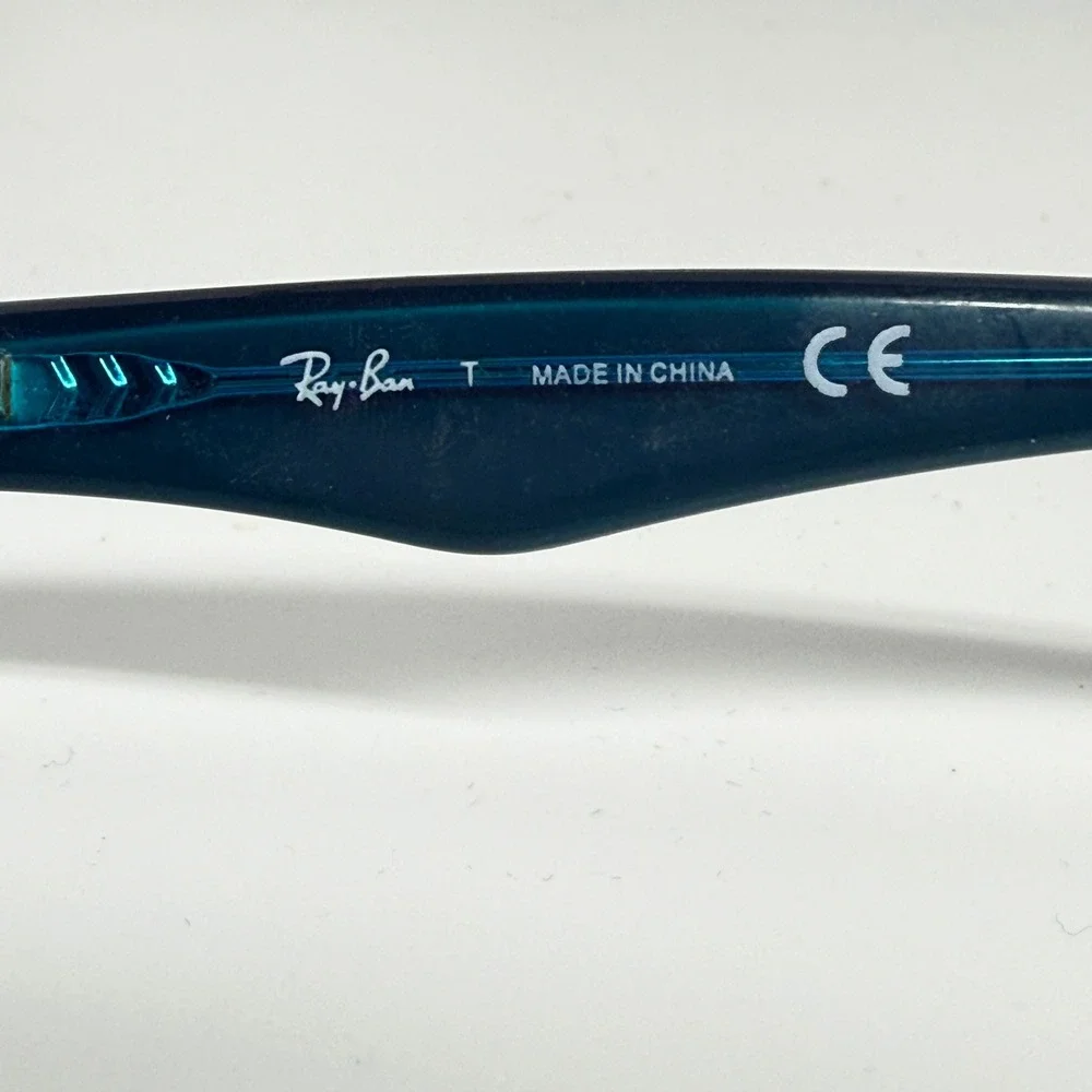 Ray-Ban RB 1530 3587 Blue Rectangular Eyeglasses Frames 48-16-130‎ Junior Kids
